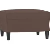 Hot Voetenbank 60x50x41 cm kunstleer bruin Stoelen