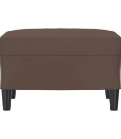 Hot Voetenbank 60x50x41 cm kunstleer bruin Stoelen