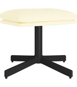 Online Voetenbank 60x60x36 cm kunstleer crèmekleurig Stoelen