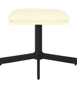 Online Voetenbank 60x60x36 cm kunstleer crèmekleurig Stoelen