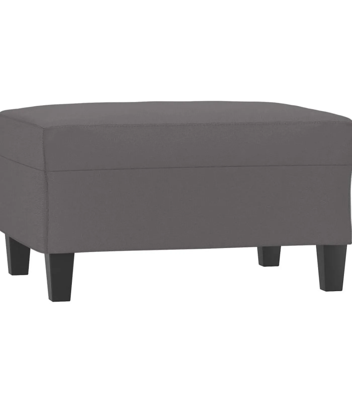 New Voetenbank 70x55x41 cm kunstleer grijs Stoelen