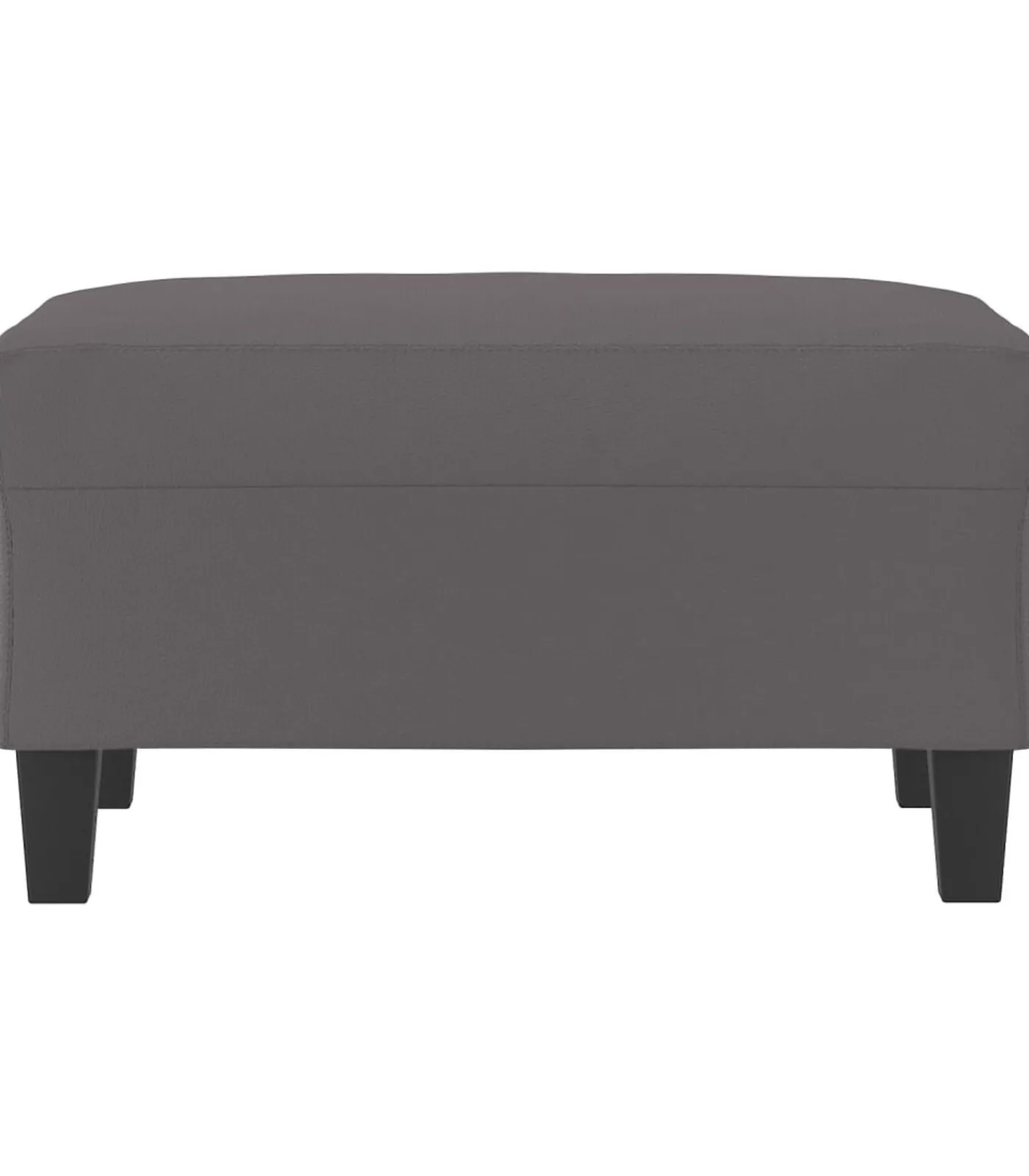 New Voetenbank 70x55x41 cm kunstleer grijs Stoelen