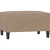 Best Voetenbank 70x55x41 cm kunstleer cappuccino Stoelen