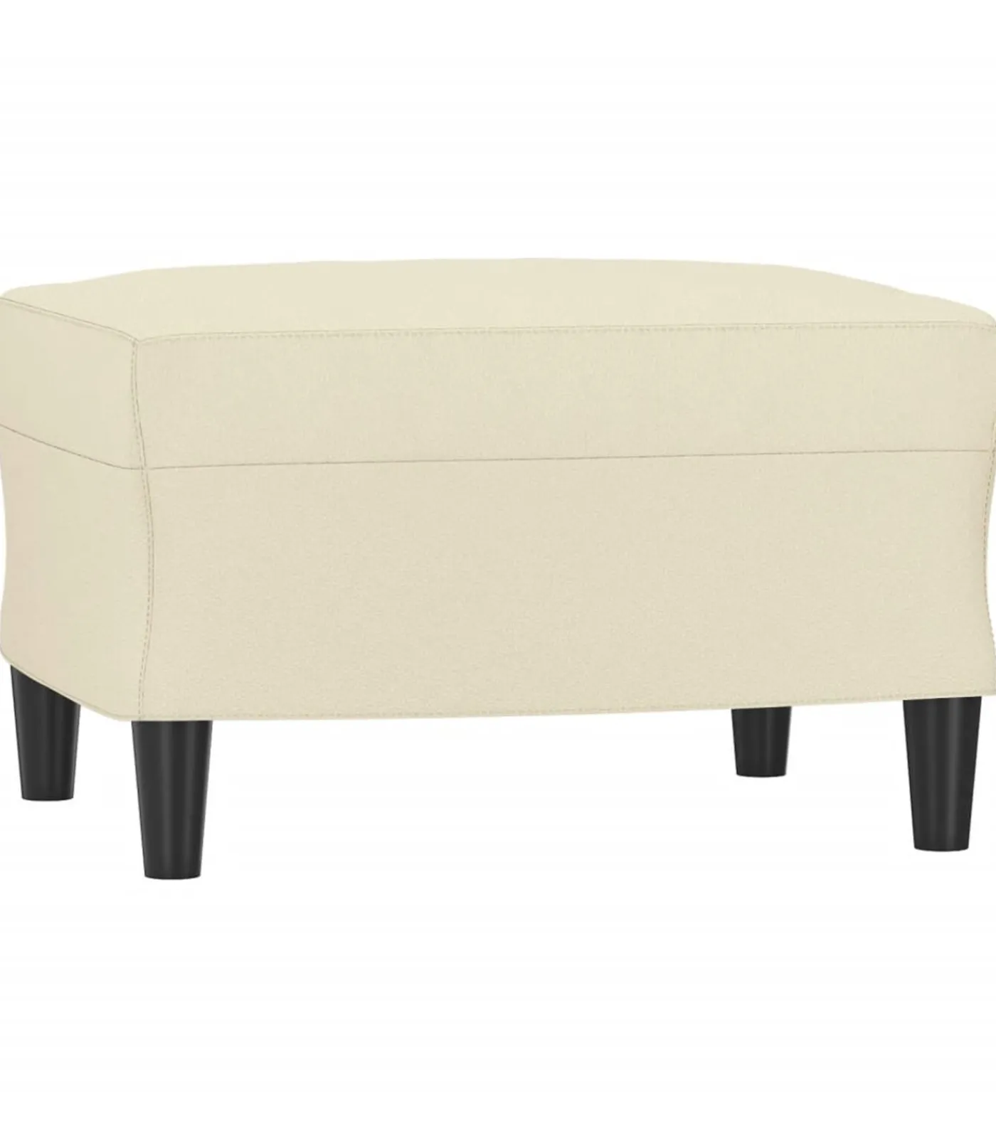 Hot Voetenbank 60x50x41 cm kunstleer crèmekleurig Stoelen