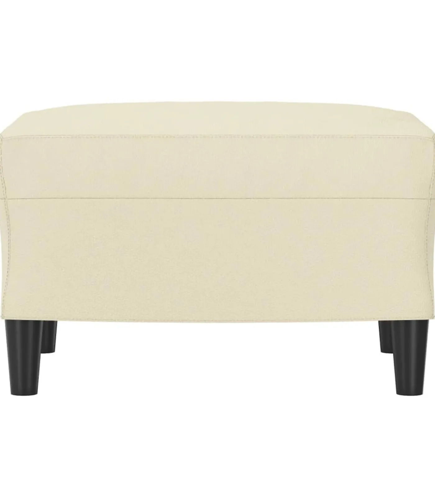 Hot Voetenbank 60x50x41 cm kunstleer crèmekleurig Stoelen