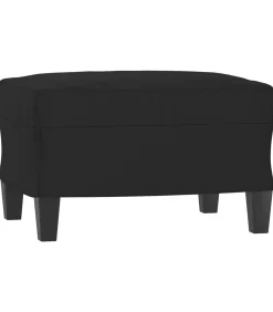 Best Voetenbank 60x50x41 cm microvezelstof zwart Stoelen