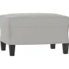 Hot Voetenbank 60x50x41 cm microvezelstof lichtgrijs Stoelen