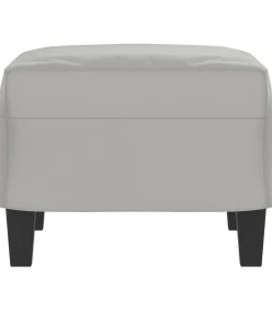 Hot Voetenbank 60x50x41 cm microvezelstof lichtgrijs Stoelen
