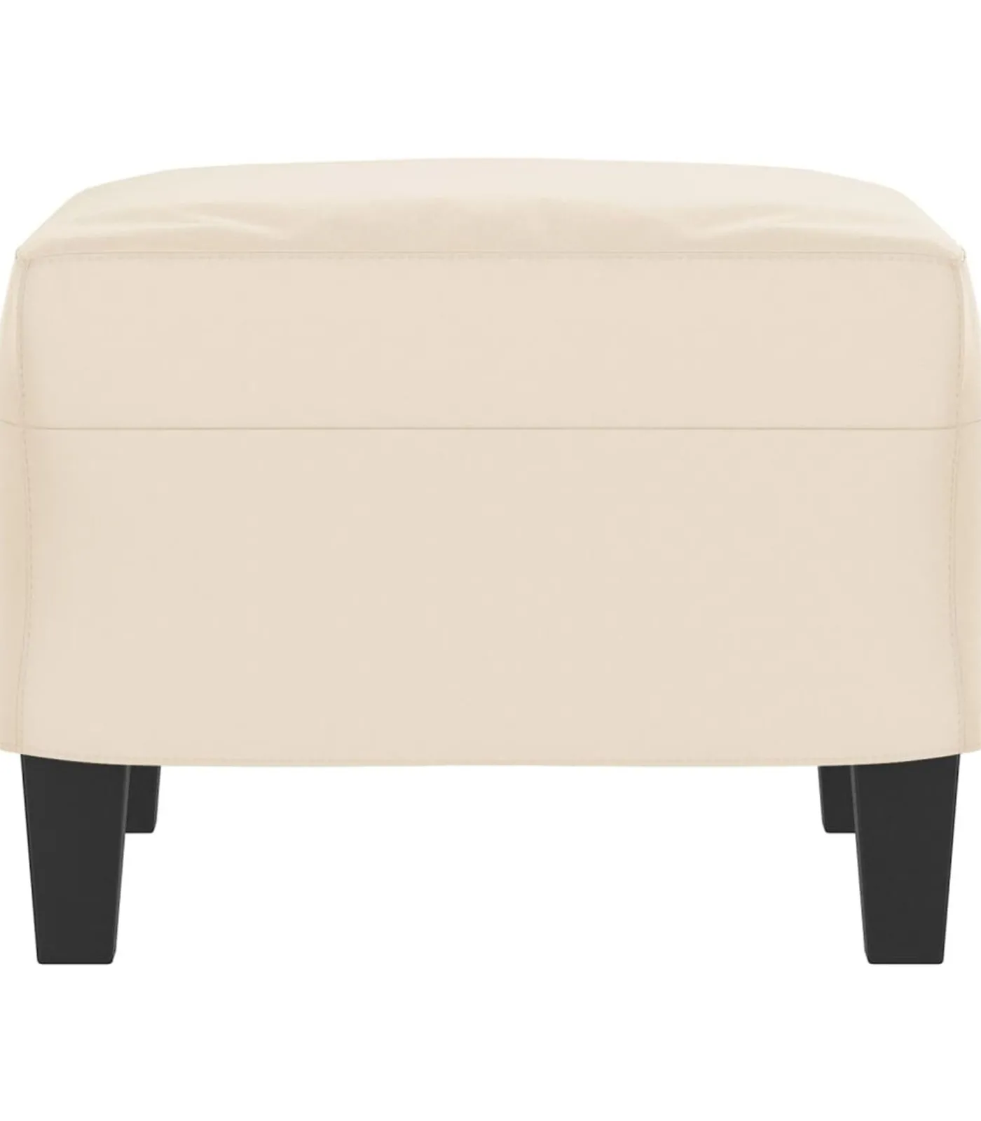 Voetenbank 60x50x41 cm microvezelstof beige Stoelen