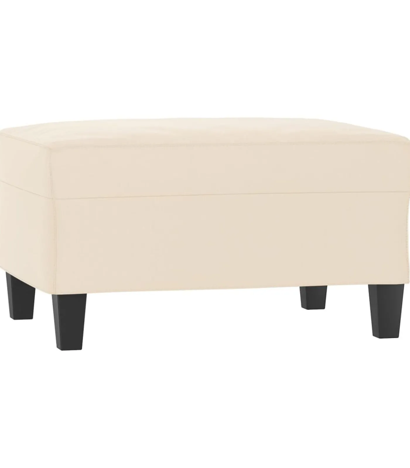 New Voetenbank 70x55x41 cm microvezelstof beige Stoelen