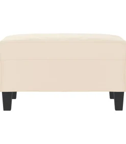 New Voetenbank 70x55x41 cm microvezelstof beige Stoelen