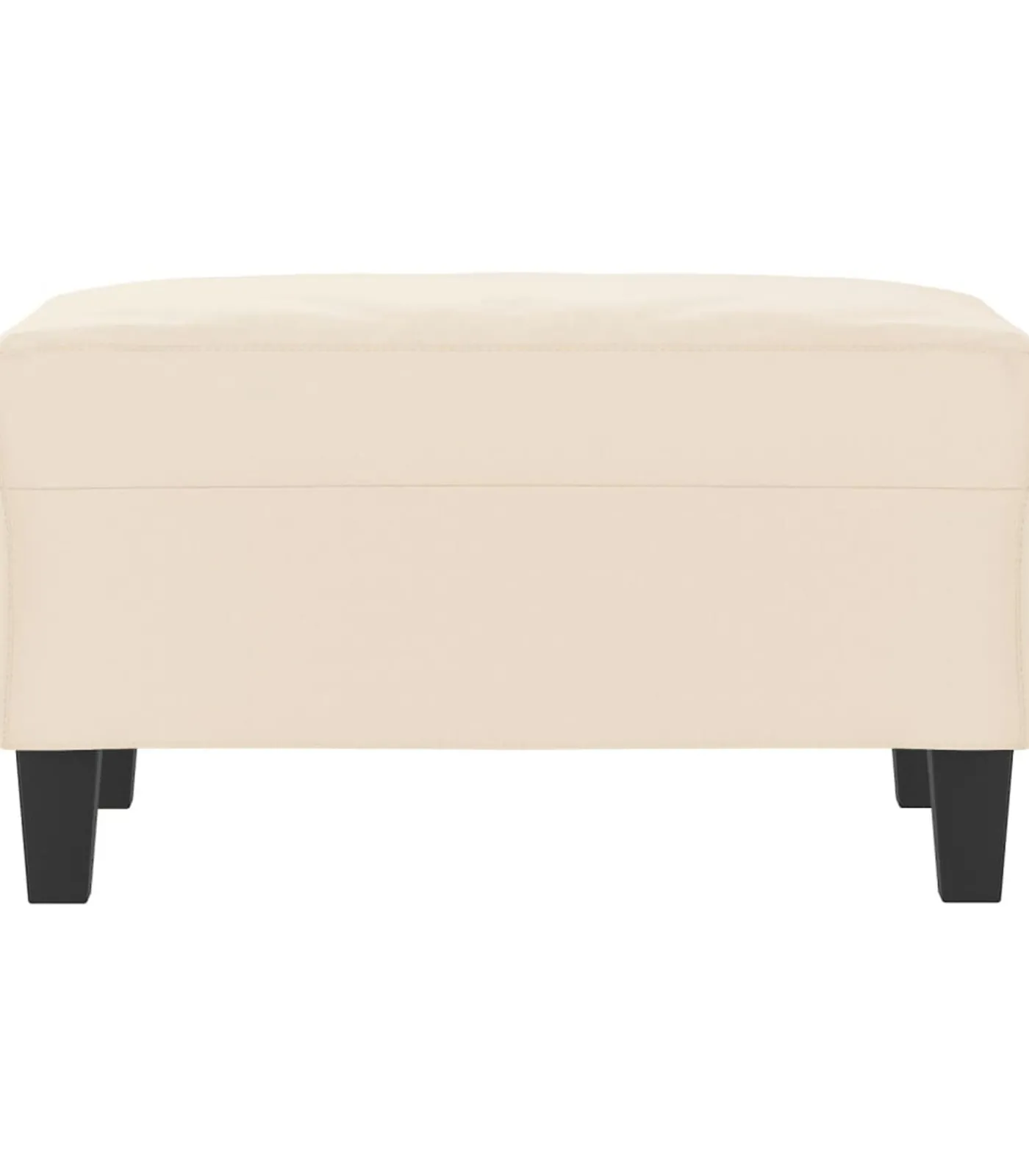 New Voetenbank 70x55x41 cm microvezelstof beige Stoelen