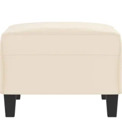 New Voetenbank 70x55x41 cm microvezelstof beige Stoelen