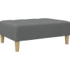 Online Voetenbank 77x55x31 cm stof donkergrijs Stoelen