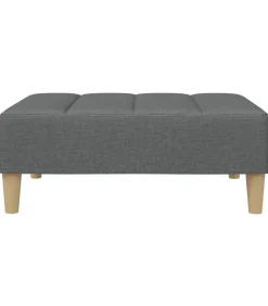 Online Voetenbank 77x55x31 cm stof donkergrijs Stoelen