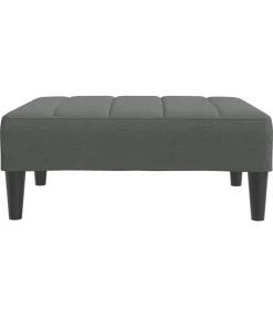 Outlet Voetenbank 77x55x31 cm stof donkergrijs Stoelen