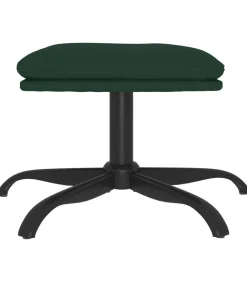 Clearance Voetenbank 60x60x36 cm stof donkergroen Stoelen