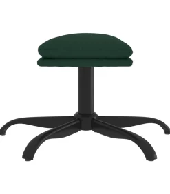 Clearance Voetenbank 60x60x36 cm stof donkergroen Stoelen