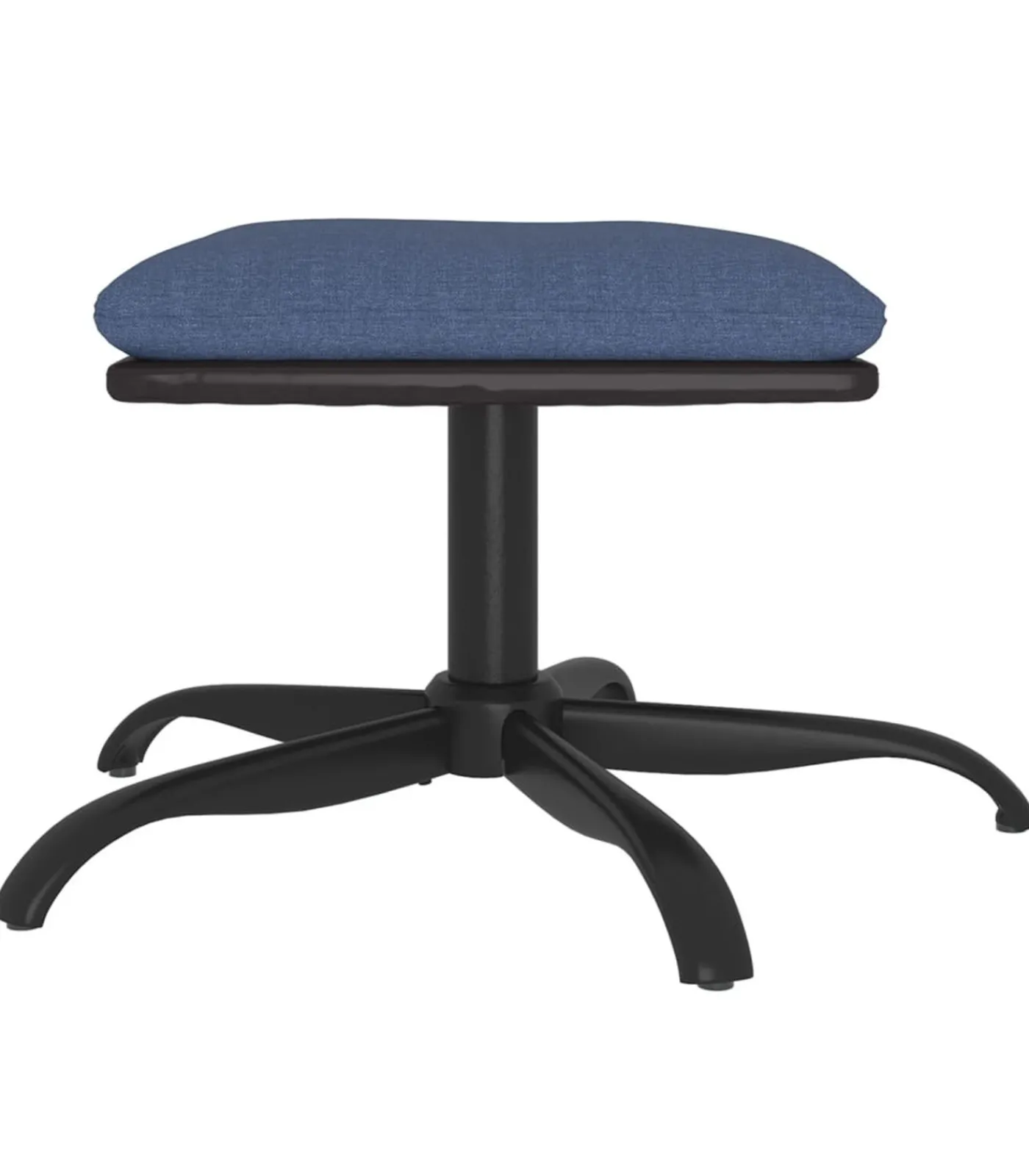 Sale Voetenbank 60x60x36 cm stof en kunstleer blauw Stoelen