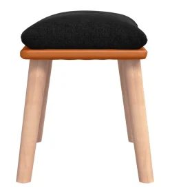 Online Voetenbank 45x29,5x35 cm stof en kunstleer zwart Stoelen