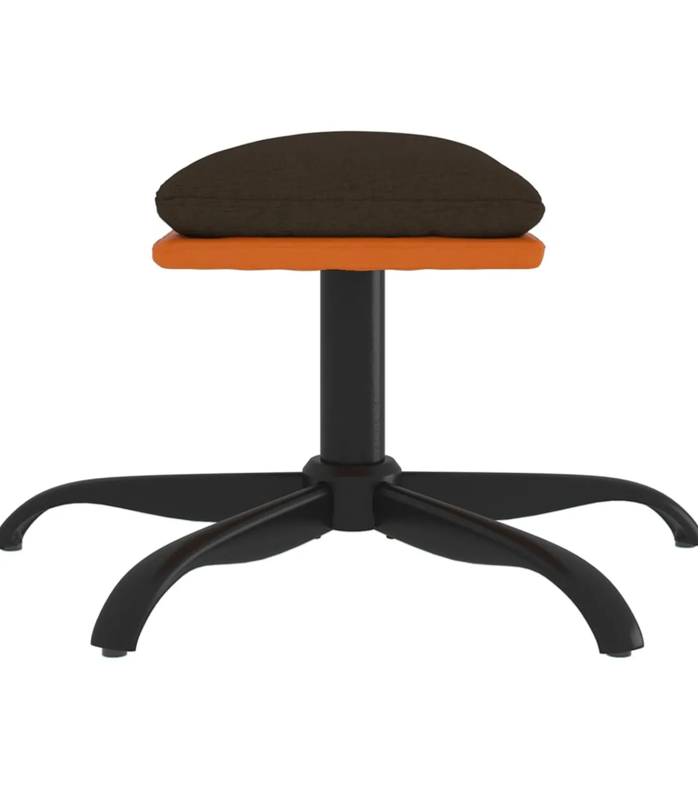 Clearance Voetenbank 60x60x36 cm stof en kunstleer bruin Stoelen