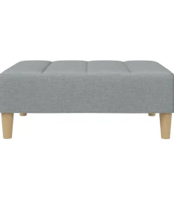 Hot Voetenbank 77x55x31 cm stof lichtgrijs Stoelen
