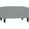 Best Voetenbank 70x55x41 cm stof lichtgrijs Stoelen