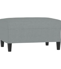 Best Voetenbank 70x55x41 cm stof lichtgrijs Stoelen