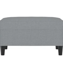 Best Voetenbank 70x55x41 cm stof lichtgrijs Stoelen