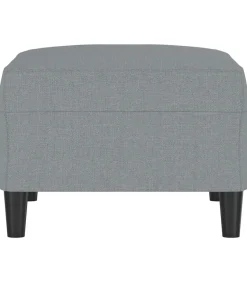 Best Voetenbank 70x55x41 cm stof lichtgrijs Stoelen