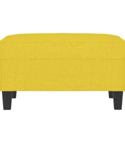 Outlet Voetenbank 70x55x41 cm stof lichtgeel Stoelen