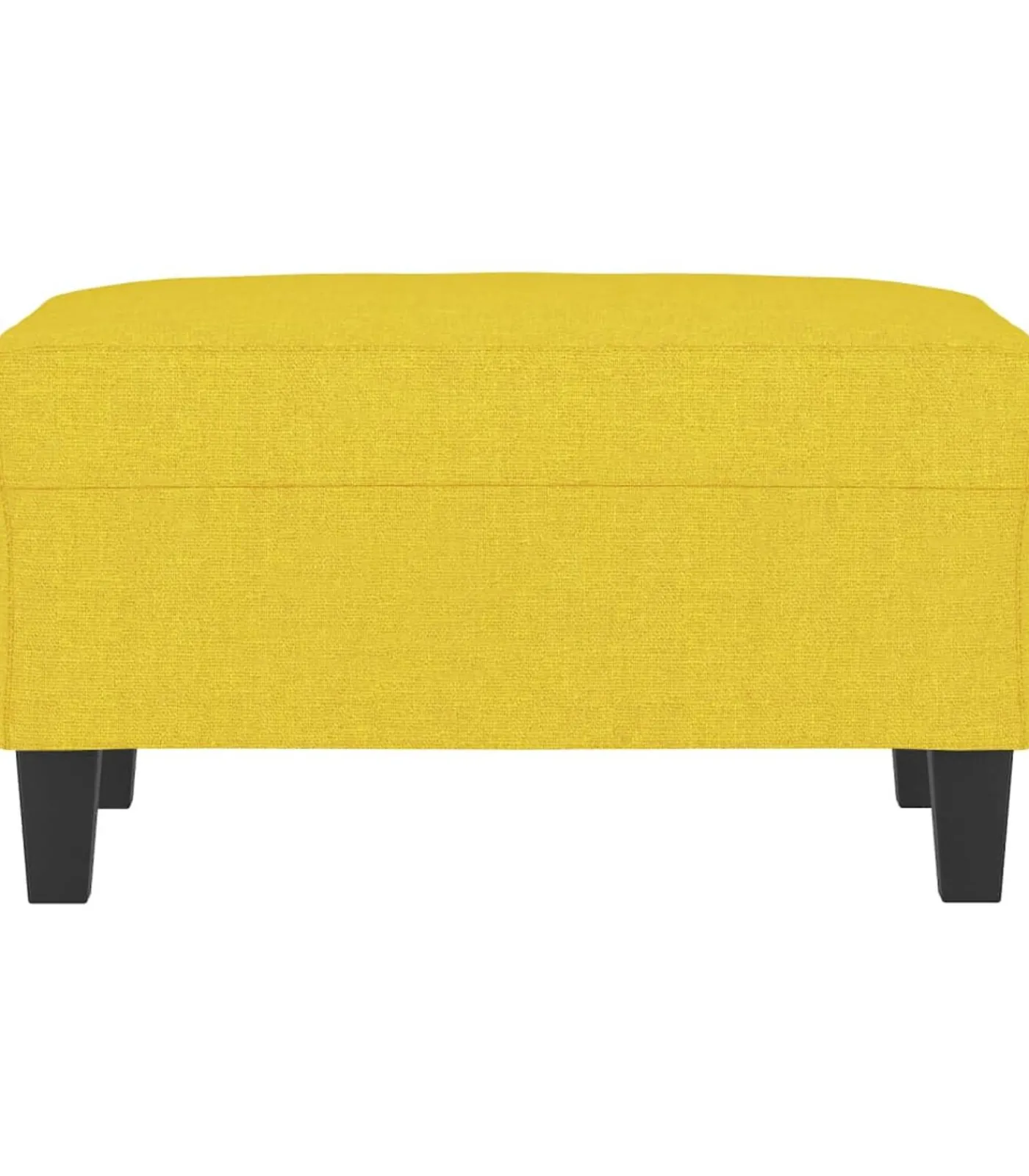Outlet Voetenbank 70x55x41 cm stof lichtgeel Stoelen
