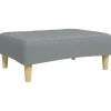 Online Voetenbank 77x55x31 cm stof lichtgrijs Stoelen