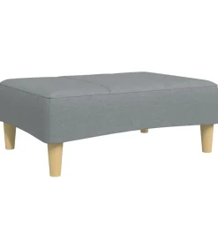 Online Voetenbank 77x55x31 cm stof lichtgrijs Stoelen