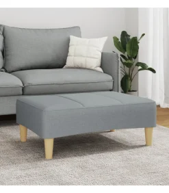 Online Voetenbank 77x55x31 cm stof lichtgrijs Stoelen