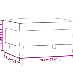 Best Voetenbank 70x55x41 cm stof zwart Stoelen
