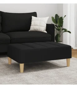 Clearance Voetenbank 77x55x31 cm stof zwart Stoelen