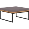 Sale Voetensteun met kussen 66x66x36 cm acaciahout donkergrijs Stoelen