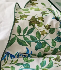 Outlet Volière Sky - Kussensloop in katoen satijn met print Kussenslopen