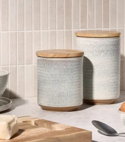 Clearance Voorraadpot 12,5xH15,5cm beige Cameo Keukenaccessoires