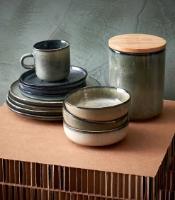 Discount Voorraadpot 12xH15cm groen/blauw Meridian Keukenaccessoires