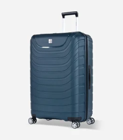 Sale Voyager XXI Grote Koffer 4 Wielen Blu Trolleys
