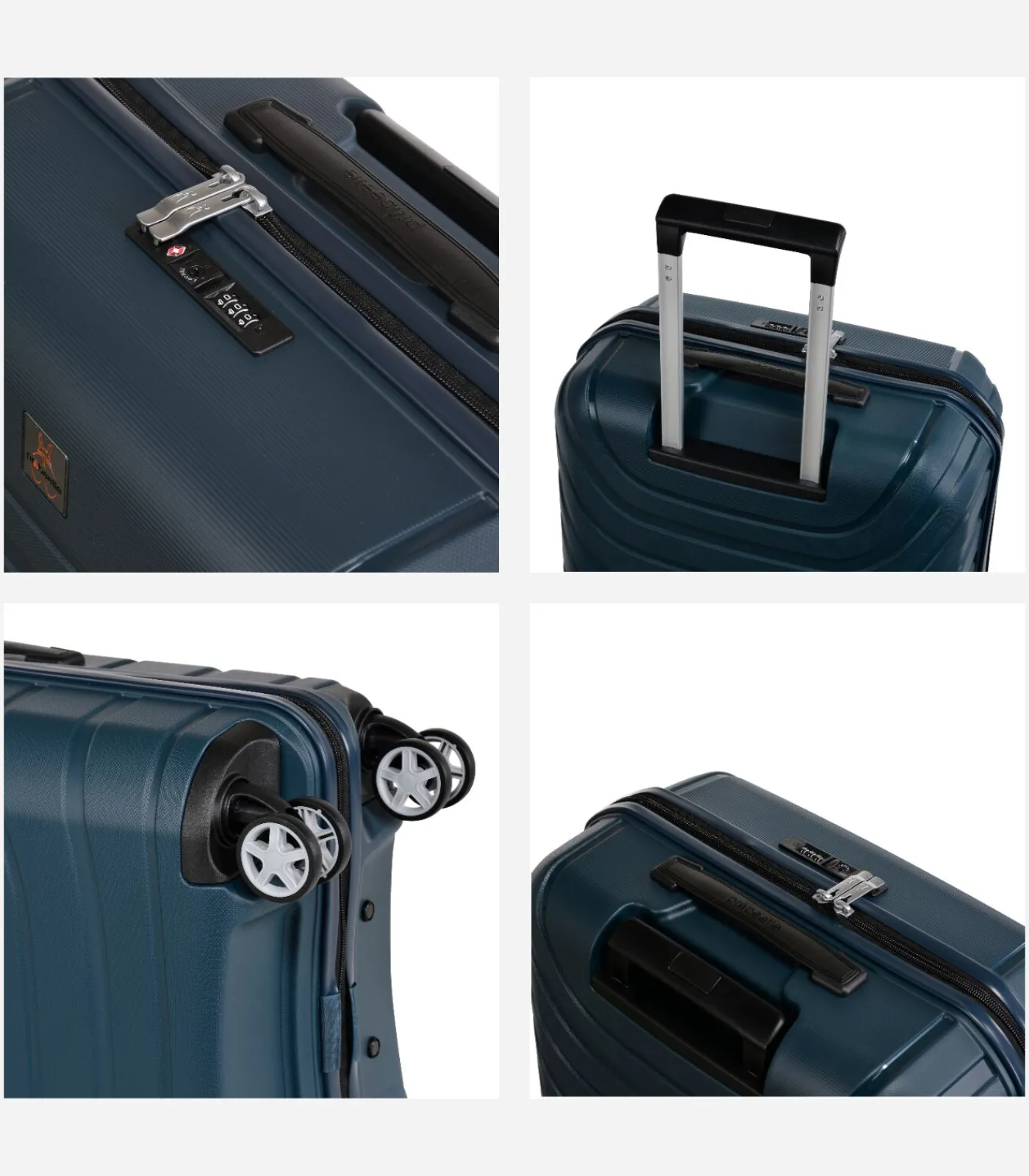 Sale Voyager XXI Grote Koffer 4 Wielen Blu Trolleys