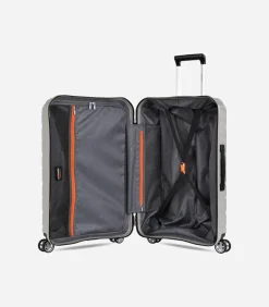 New Voyager XXI Middelgrote Koffer 4 Wielen Grijs Trolleys