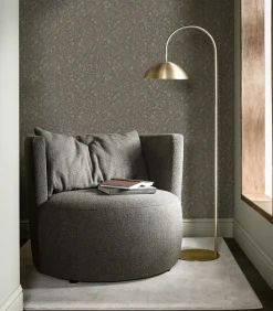 Hot Vliesbehang | Twigs Soil Gold Wanddecoratie