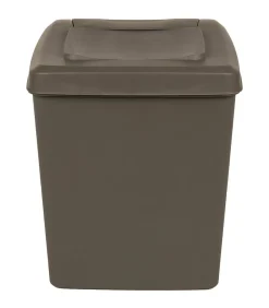 Sale Vuilnisbakken 3 st stapelbaar 75 L polypropeen grijs Manden En Bakken