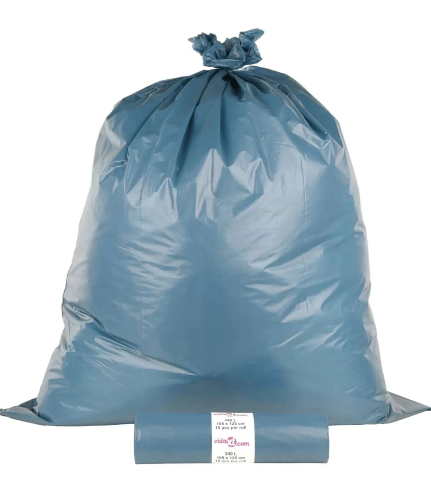 Discount Vuilniszakken 100 st 240 l blauw Manden En Bakken