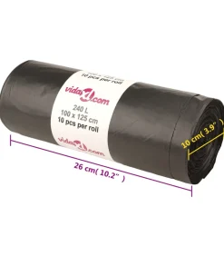 Sale Vuilniszakken 150 st 240 l zwart Manden En Bakken