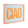Online Wanddecoratie Ciao Large - Oranje - 3x41x31cm Wanddecoratie