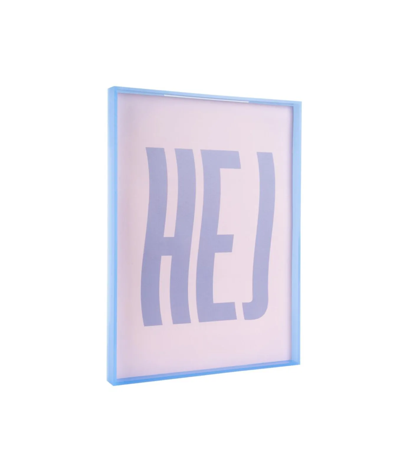 Discount Wanddecoratie Hej Large - Paars - 3x31x41cm Wanddecoratie